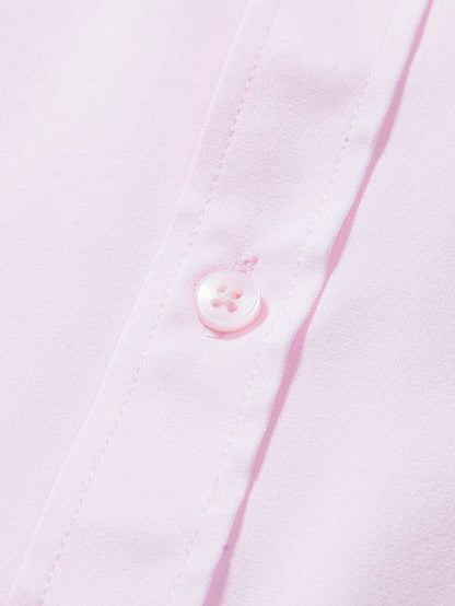 Solid Color Lapel Basic Shirts