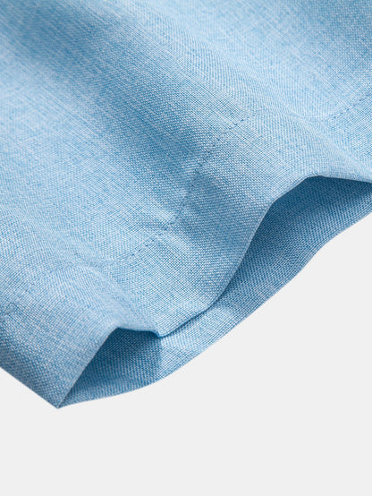 Contrast Pocket Stand Collar Shirt