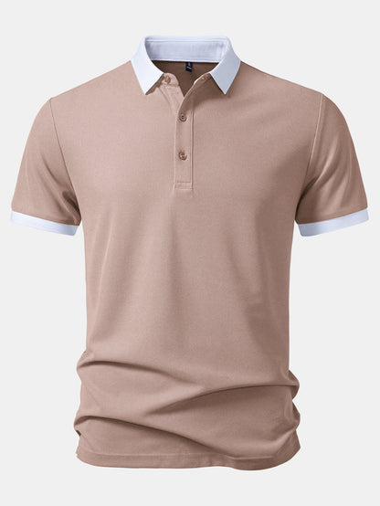 Contrast Collar Polo
