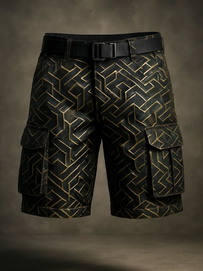 Men's Retro Outdoor Ripstop Multi-Purpose Cargo Shorts