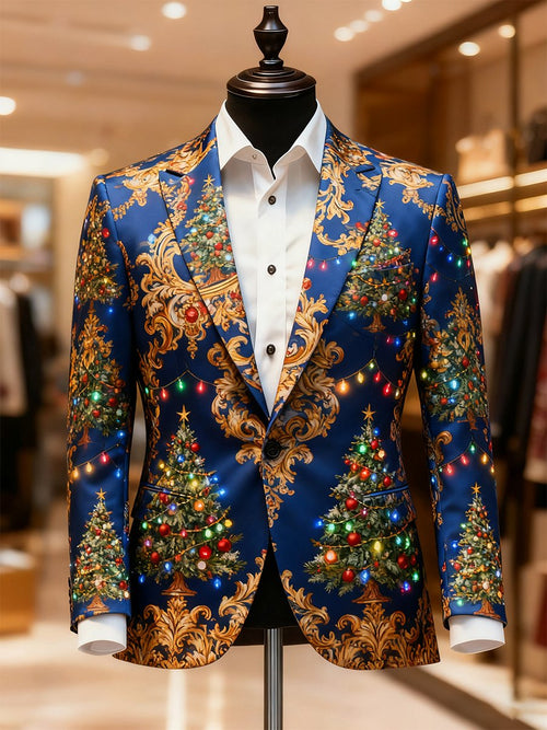 Men's Business Casual Christmas Suit Outerwear