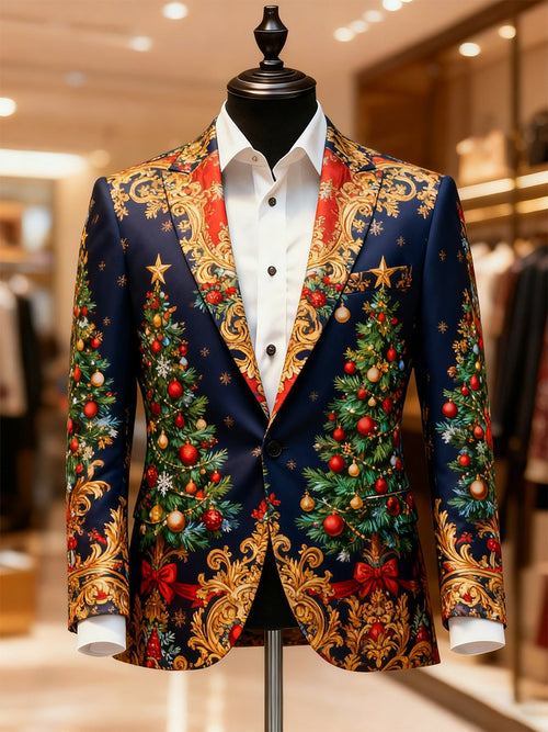 Men's Business Casual Christmas Suit Outerwear