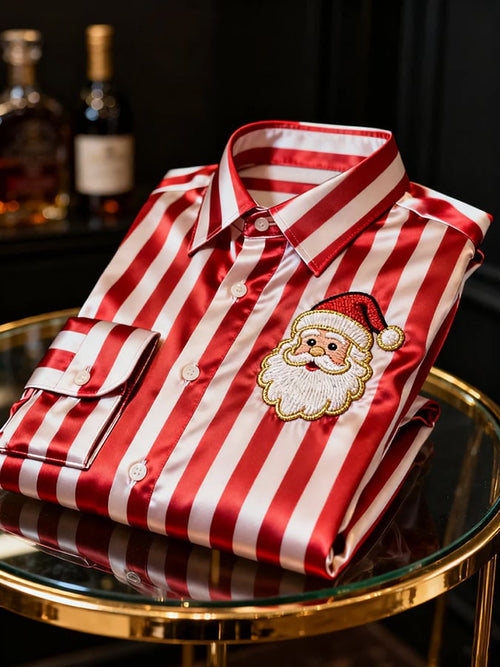 Men's Christmas-Themed Printed Shirts