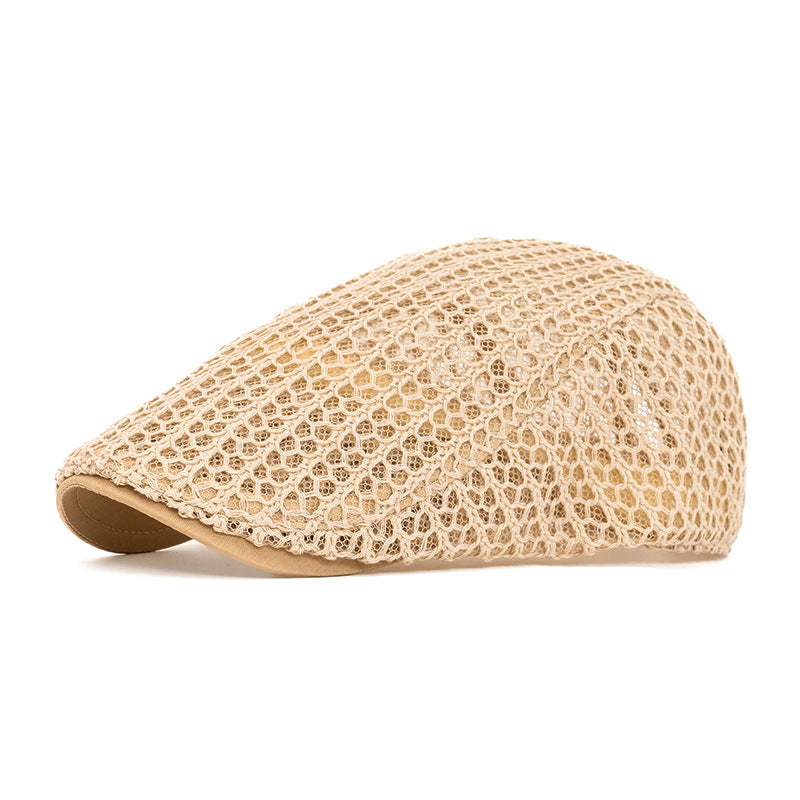 Men's Minimalist Mesh Newsboy Cap