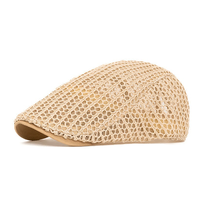 Men's Minimalist Mesh Newsboy Cap