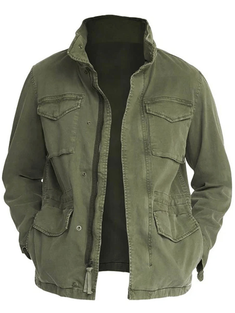 Men's Western Outdoor Vintage Multi-Pocket Jacket