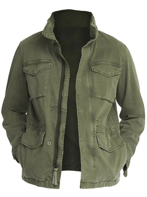 Men's Western Outdoor Vintage Multi-Pocket Jacket