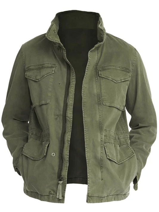 Men's Western Outdoor Vintage Multi-Pocket Jacket
