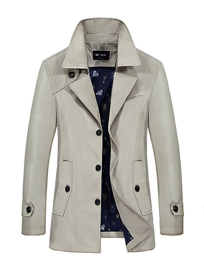Men's Light Luxury Business Pocket Windbreaker