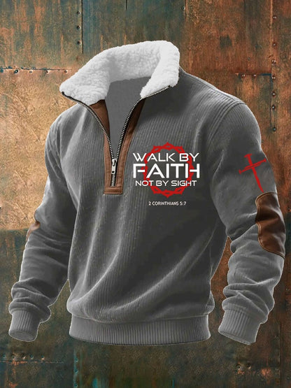 Men's Faith Textured Sweatshirt