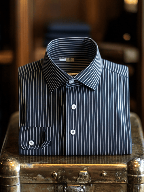 Men's Luxury Business Striped Long Sleeve Shirt
