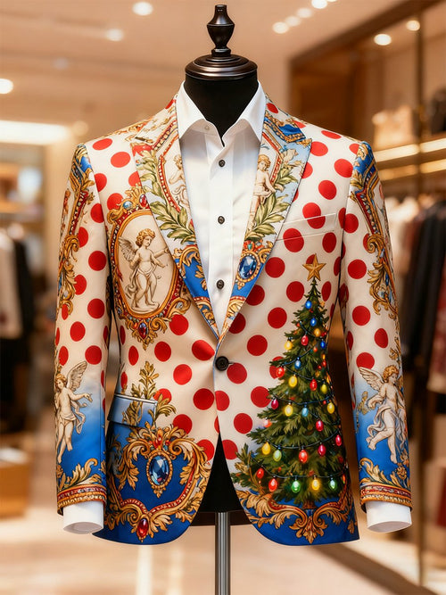 Men's Business Casual Christmas Suit Outerwear