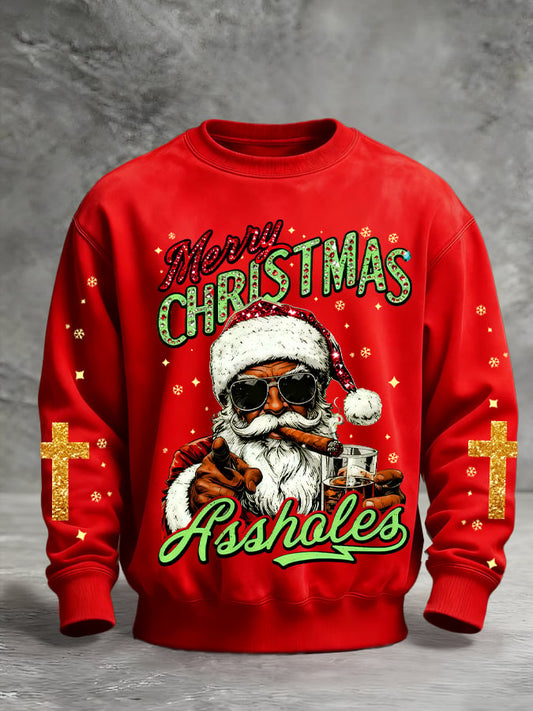 Men's Christmas Printed Pullover Sweatshirt