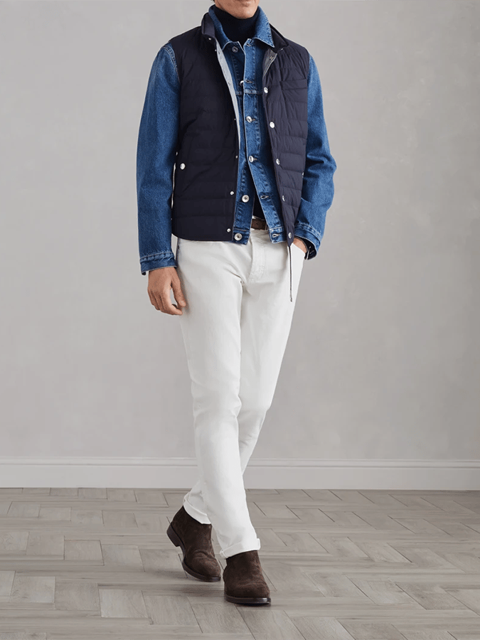 Men's Vintage Pleated Cotton Casual Cotton Vest