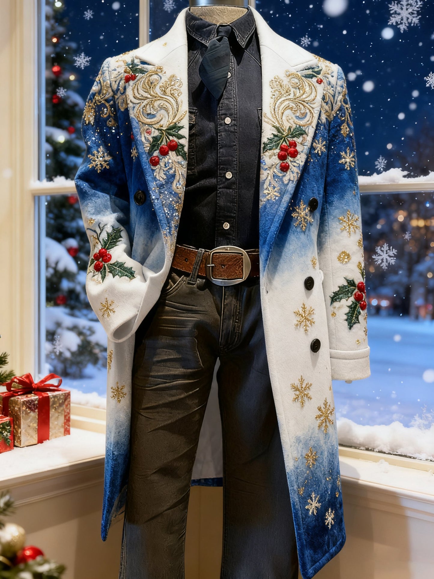 Men's Vintage Christmas Party Casual Jacket