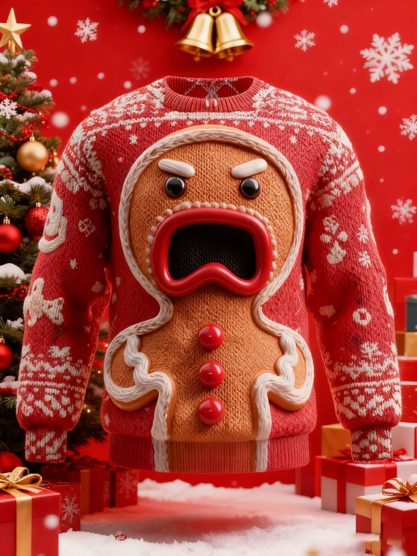 Men's Christmas Print Ugly Sweater