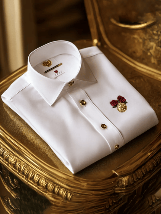 Men's Satin Luxe Long Sleeve Button Down Shirt
