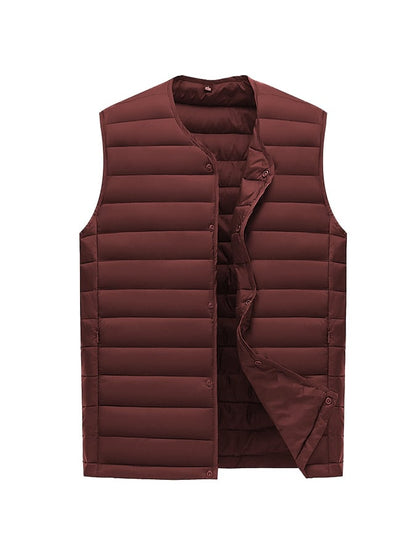 Men's Warm Light Slim Padded Vest Jacket