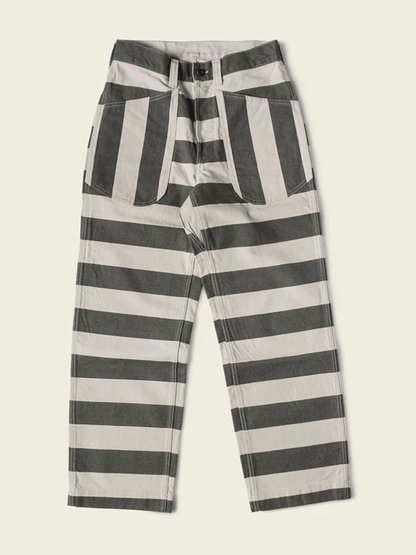 Heavyweight Wide Striped Prisoner Pants