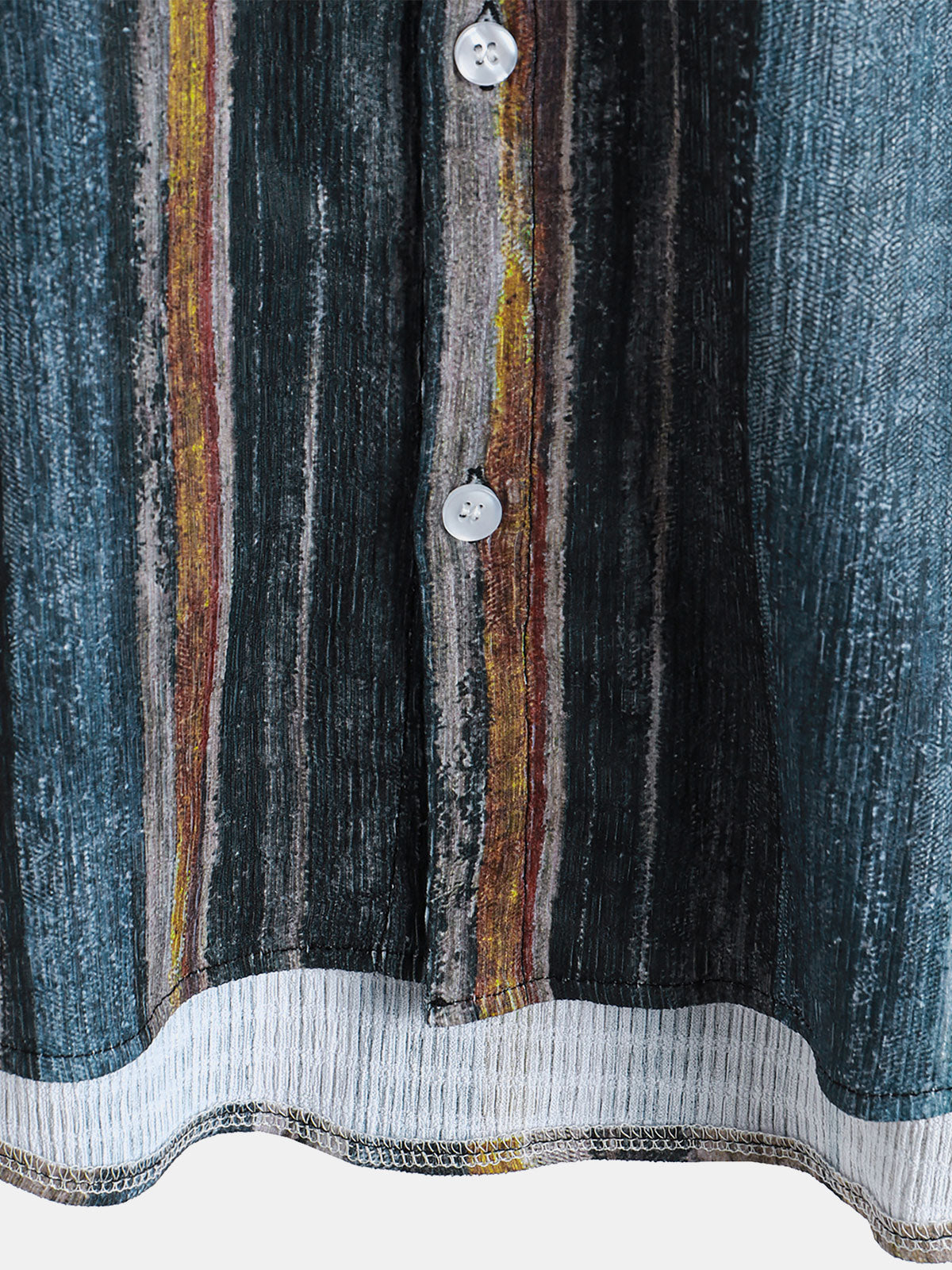 Men's Summer Striped Short Sleeve Hawaiian Shirt