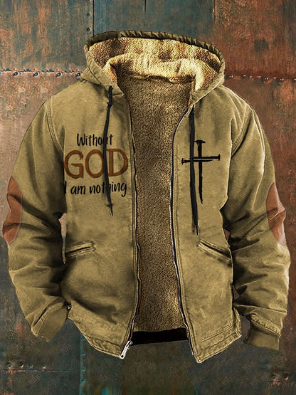 Men's Faith in God Fleece Jacket Multicolor