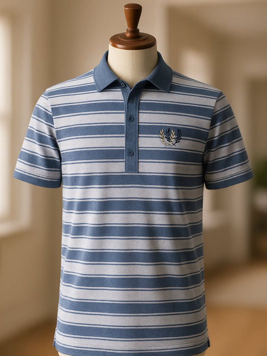Men's Business Casual Button Short Sleeve Polo Shirt