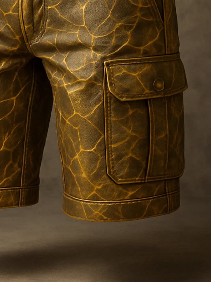 Men's Retro Outdoor Ripstop Multi-Purpose Cargo Shorts
