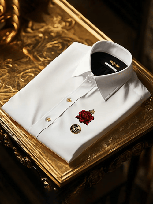 Men's Satin Luxe Long Sleeve Button Down Shirt