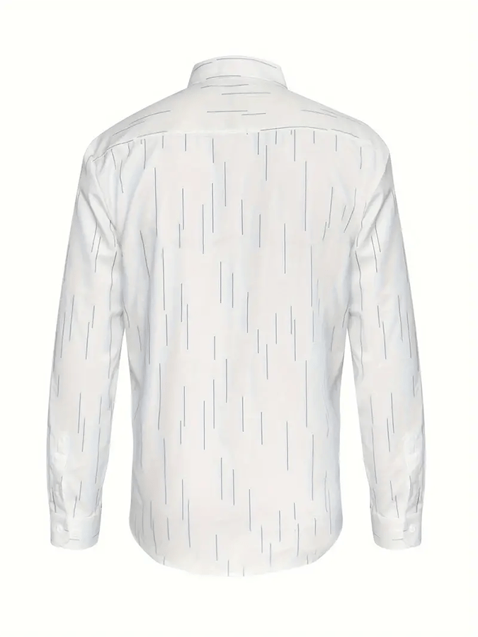 Men's Striped Design Business Casual Shirt