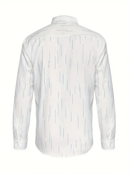 Men's Striped Design Business Casual Shirt