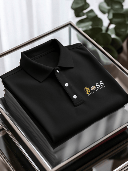Men's Business Casual Printed Polo Shirt