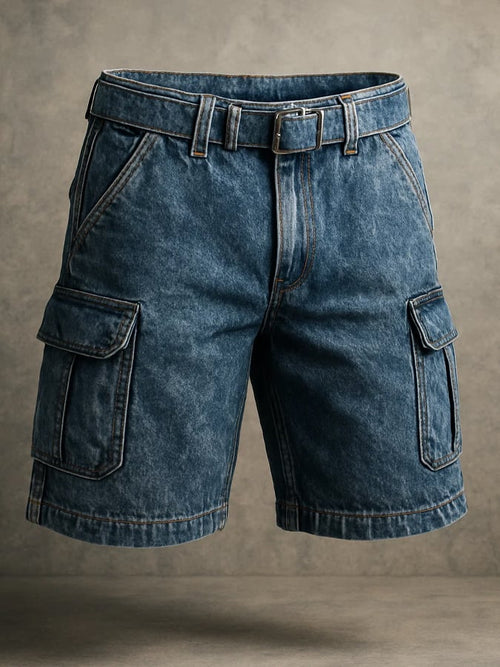 Men's Retro Outdoor Ripstop Multi-Purpose Cargo Shorts