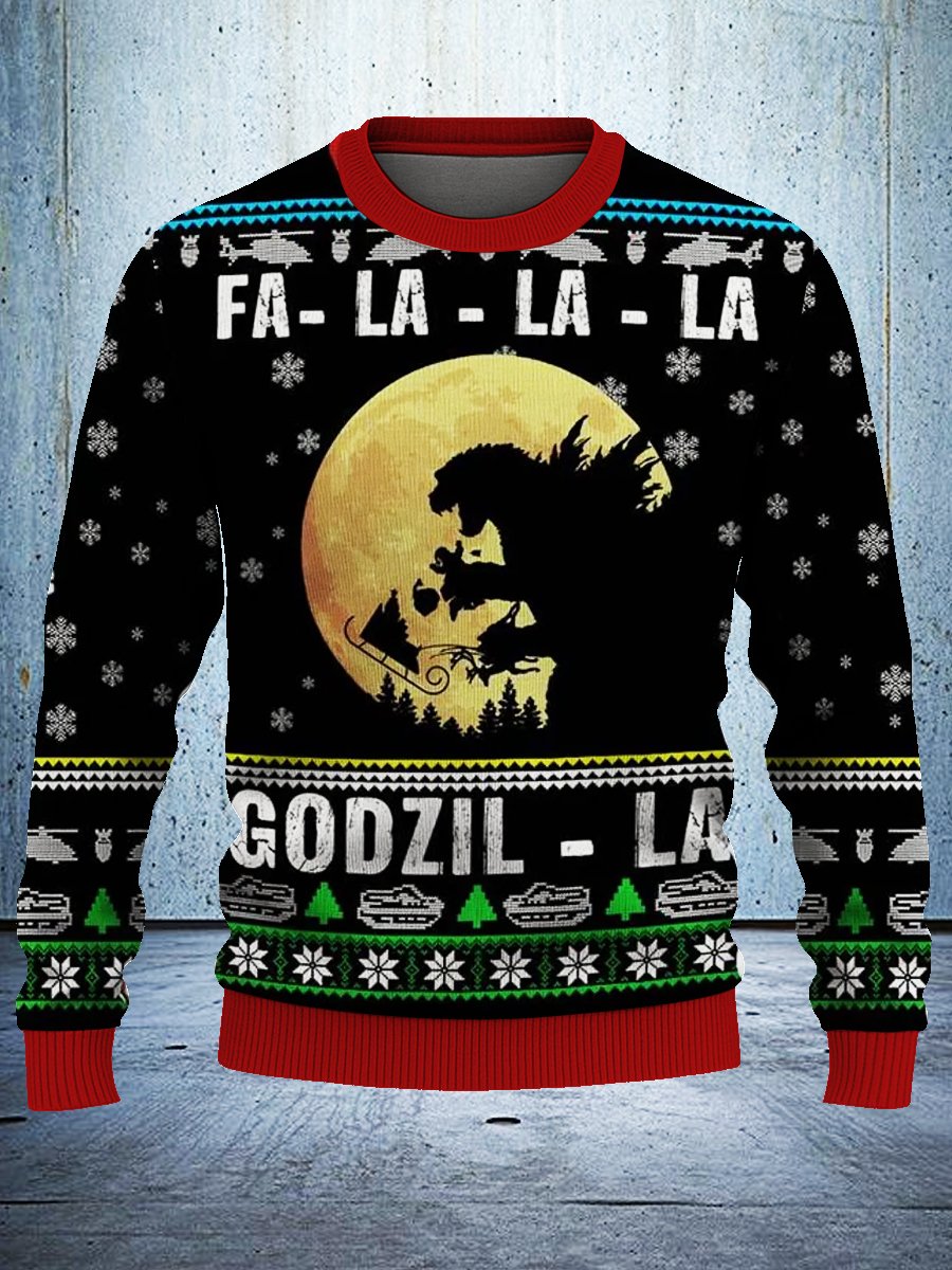 Retro Monster King Ugly Christmas Sweatshirt