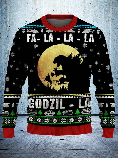 Retro Monster King Ugly Christmas Sweatshirt