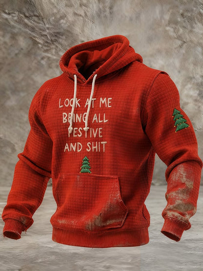 Men's Look At Me Being All Festive And Shit Print Sweatshirt