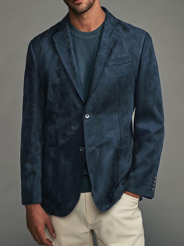 Men's Casual Slim-fit Lapel Single-breasted Suit Blazer