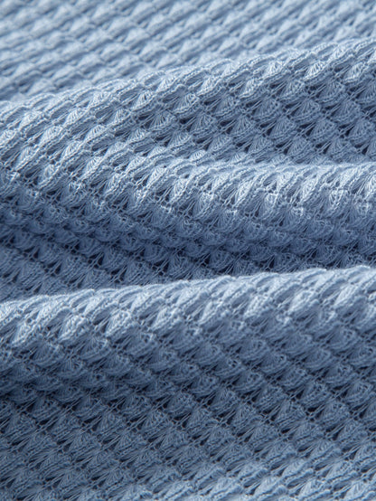 Waffle Textured Cuban Shirt