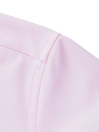 Solid Color Lapel Basic Shirts