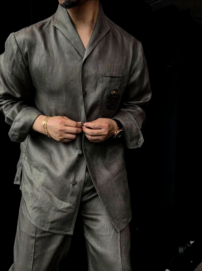 Premium Linen 2-Piece Suit | Old Money Style Breathable Set for Men
