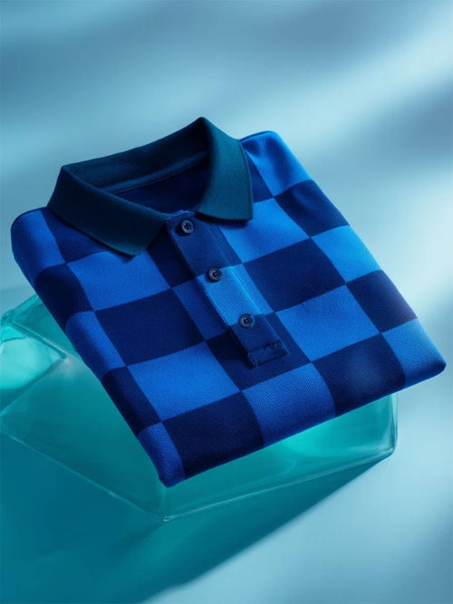 Men's Business Casual Button Short Sleeve Polo Shirt