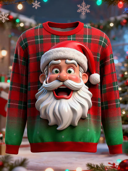 Men's Christmas Printed Pullover Sweatshirt
