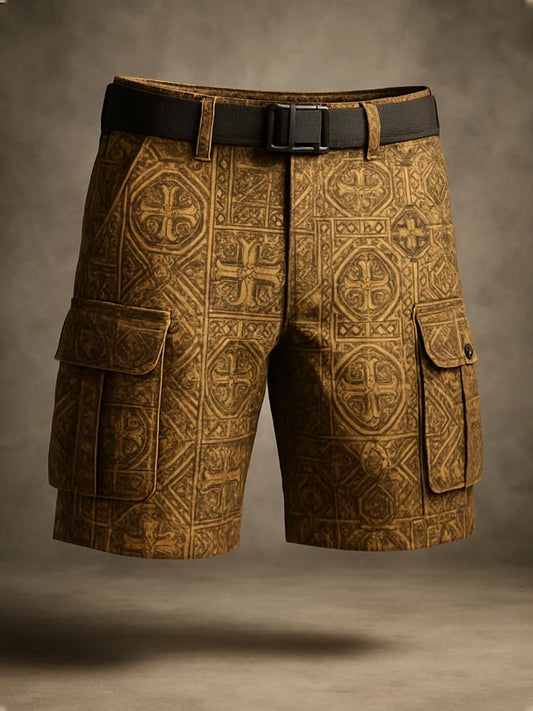 Men's Retro Outdoor Ripstop Multi-Purpose Cargo Shorts