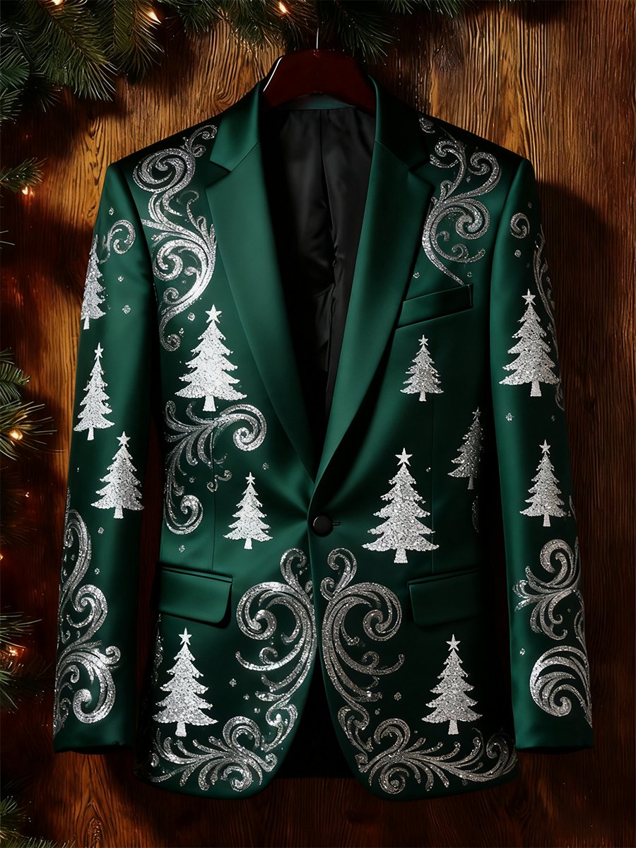Men's Business Casual Christmas Suit Outerwear