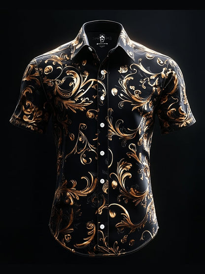 Men's Casual Vintage Brogue Shirt