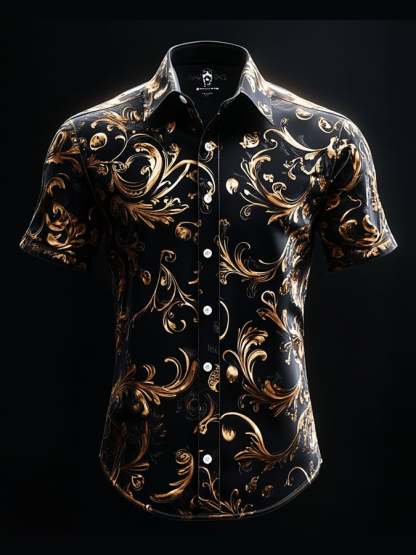 Men's Casual Vintage Brogue Shirt