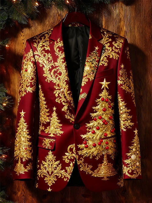 Men's Business Casual Christmas Suit Outerwear