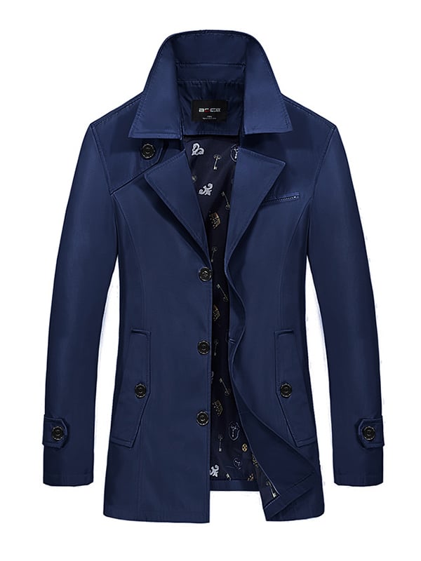 Men's Light Luxury Business Pocket Windbreaker