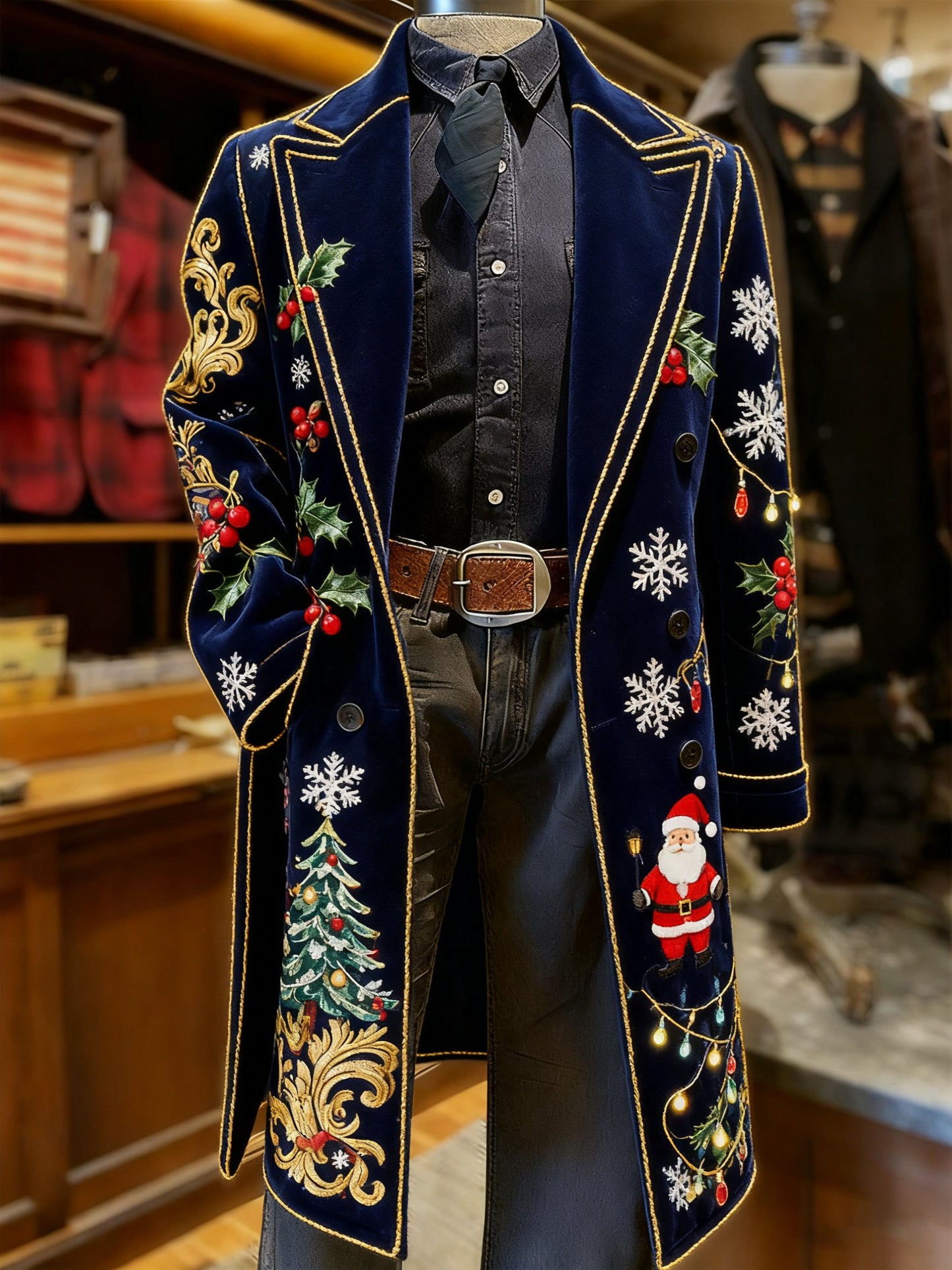 Men's Vintage Christmas Party Casual Jacket