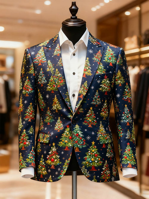 Men's Business Casual Christmas Suit Outerwear