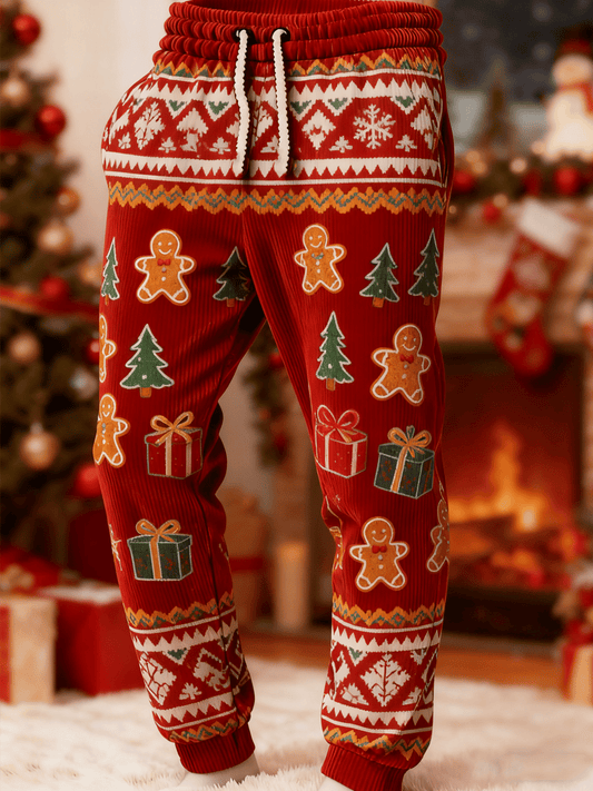 Men's Christmas Evergreen Gift: Ginger Cookie Corduroy Trousers